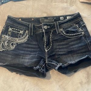 Black Miss Me Shorts- Size 28